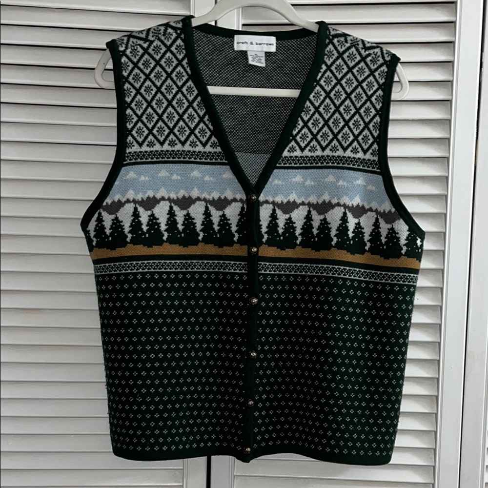 NWOT vintage Fair Isle sweater vest 90’s Y2K